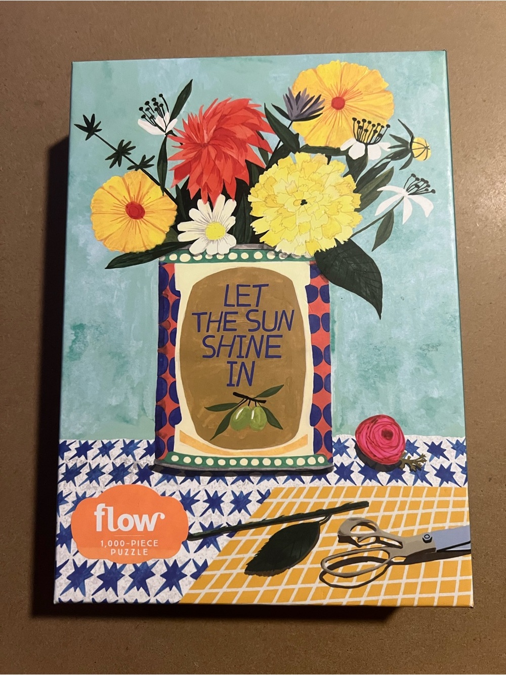 Puzzle let the sun shine in 1000 piece by flow floral bouquet feminine